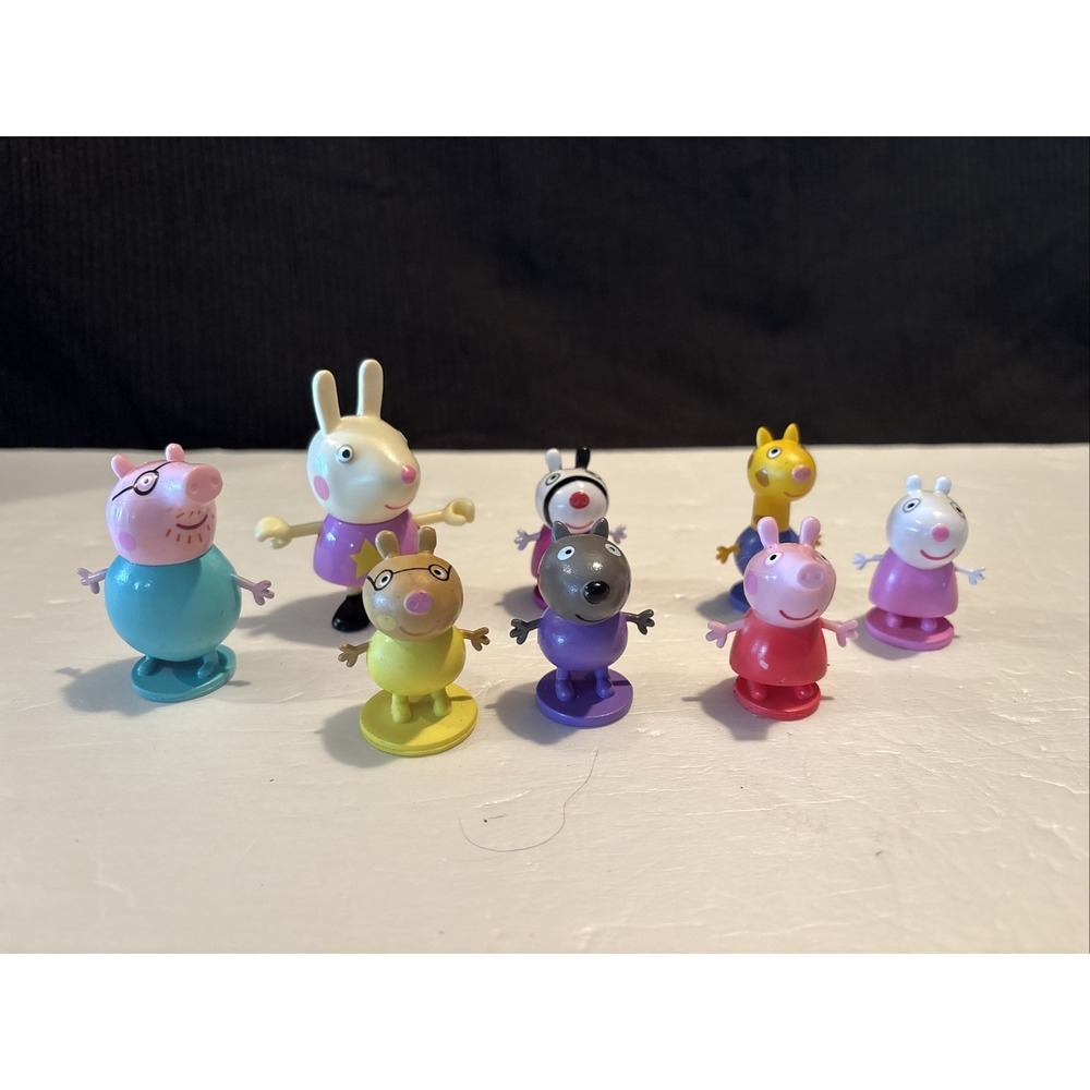 Jazwares Peppa Pig and Friends Toy Figures Assorted Lot of 8 2003 2005 Vintage